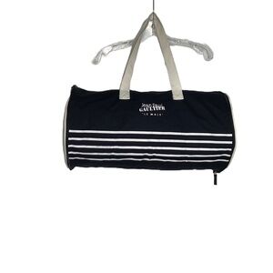 Jean Paul Gaultier Navy and White Travel Bag